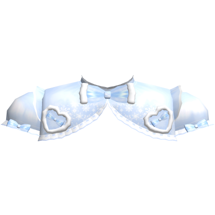 Cute Christmas Winter Shawl Cape in Blue Roblox item