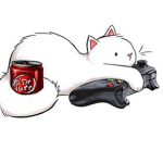 Gaming Kittens Cat post