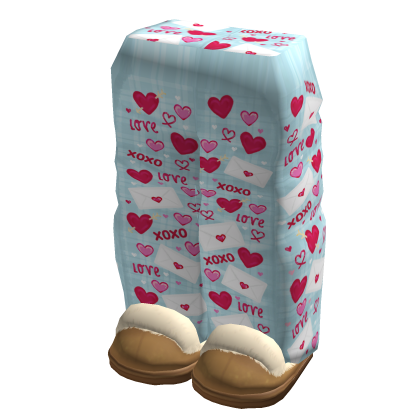Valentines Pants and Slippers