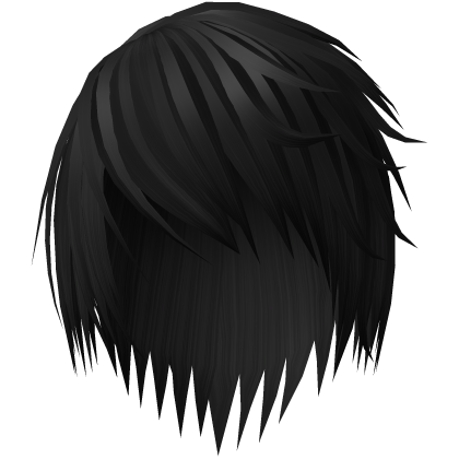 Black Sideswept Japanese Emo Boy Hair Vkei 50. Roblox item