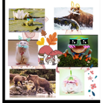 Bear frog rat goddess group