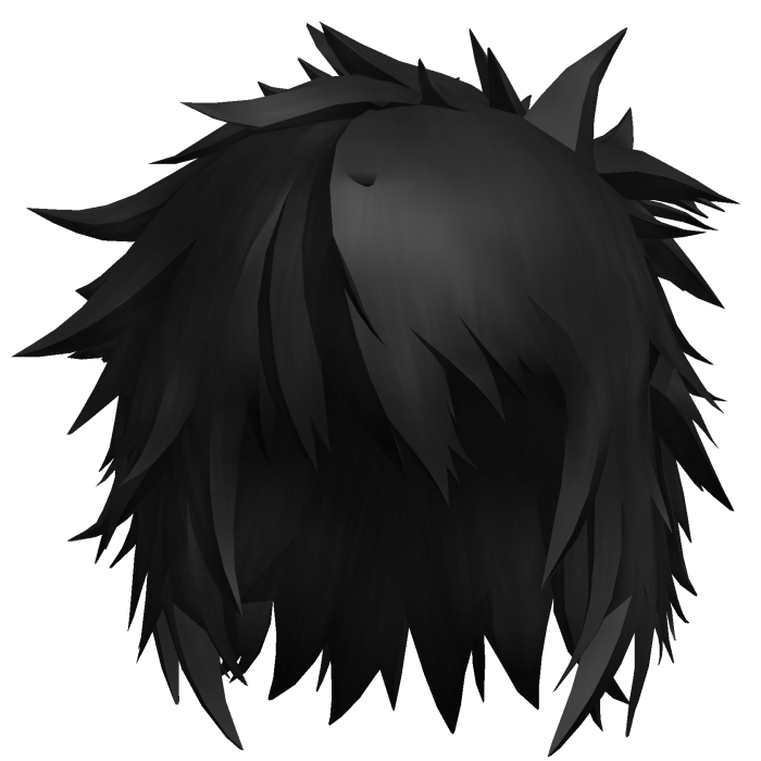 Black Spiky Clown Anime Hair