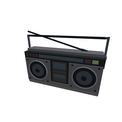 Retro Boombox radio speaker music audio loud sound