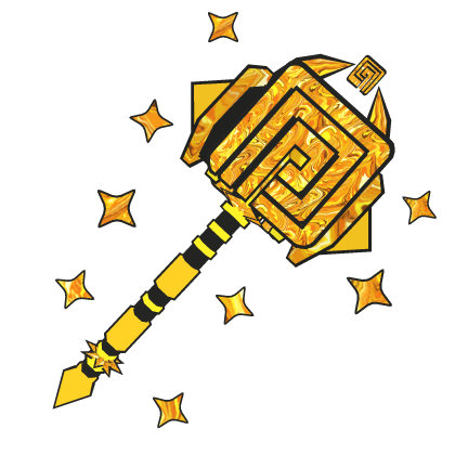 [⭐] Premium Shiny Gold Hammer✨