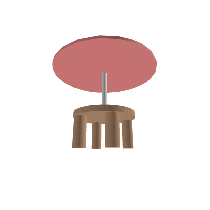 una mesa rosa