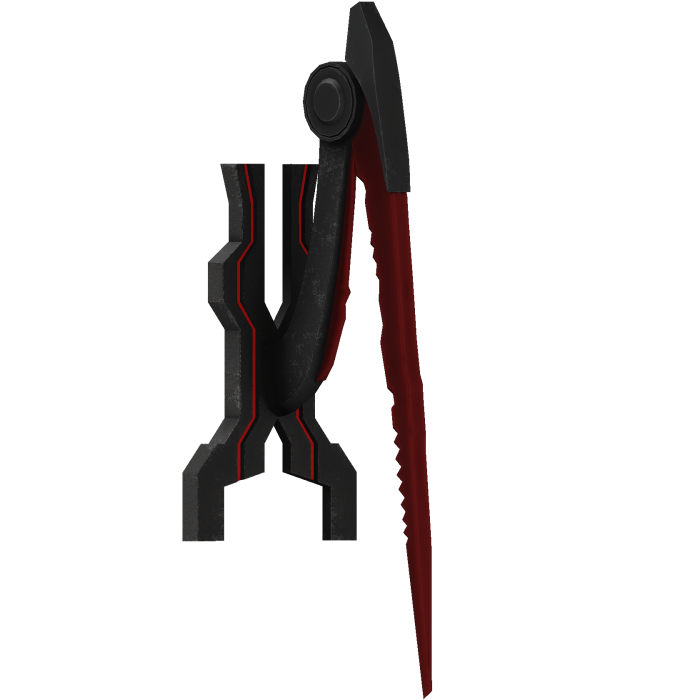 [Left] Red cyberpunk arm blade