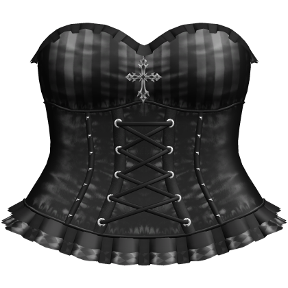 Gothic Emo Black Pinstripe Clown Dress