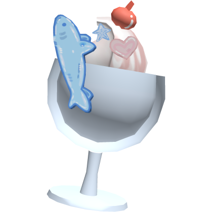 gummy shark ice cream sundae