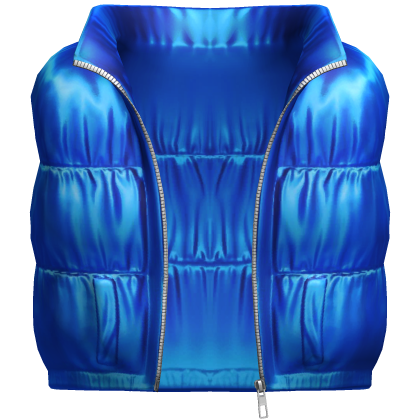Blue Shiny Puffer Vest [BOY]