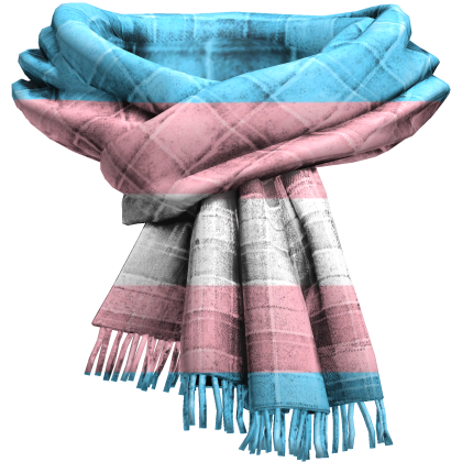 Trans Pride Flag Neck Scarf 3.0