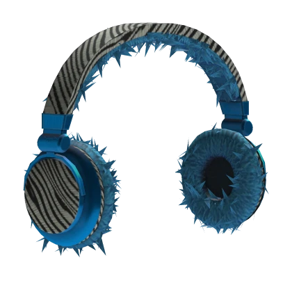 値引きする fluffy blue y2k scene zebra print headphones | Roblox Item 温熱用品