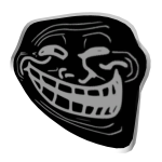 Inverted Troll Face Head