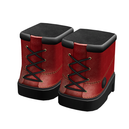 Red Platform Boots
