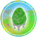 Emerald Faberge Egg of Sparkle Time