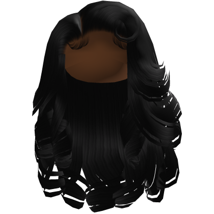 Glamorous Side Swept Curls [Black]
