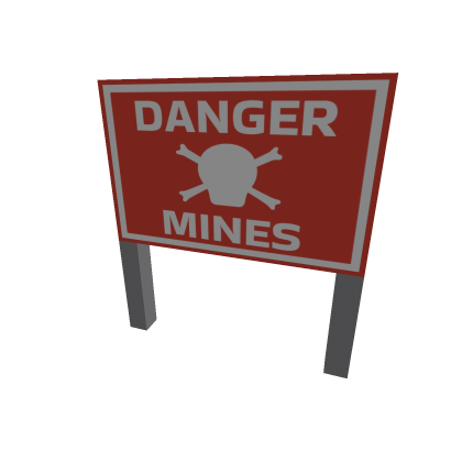 Minefield Sign