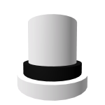 ⚫️ [CobraTrade's Black Banded White TopHat] ⚪️
