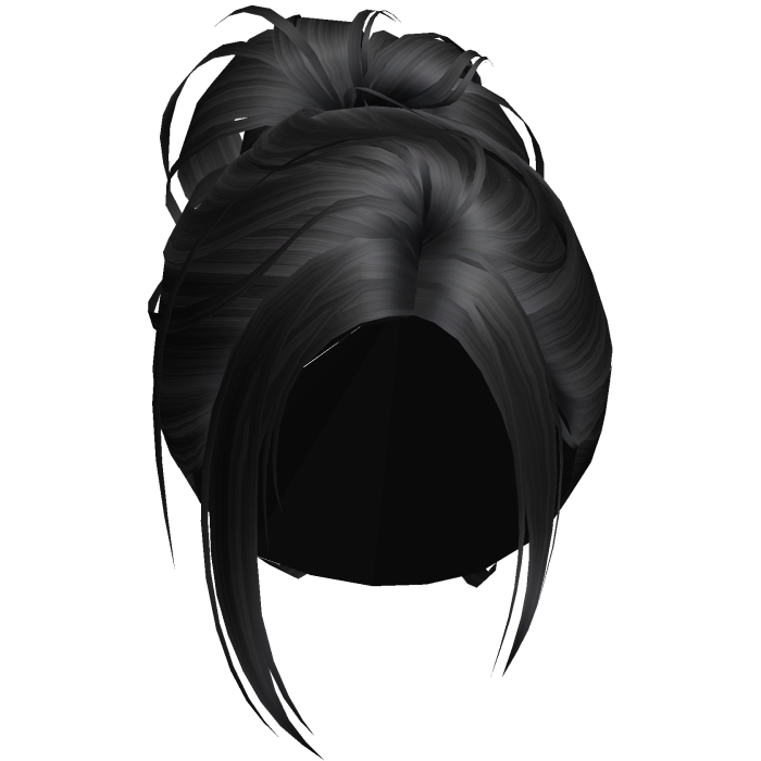 ♡ Iconic Girly French Twist Updo Bun (Black)