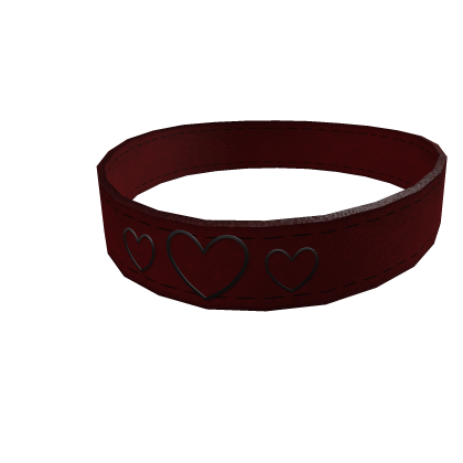 Red Choker Cute Hearts