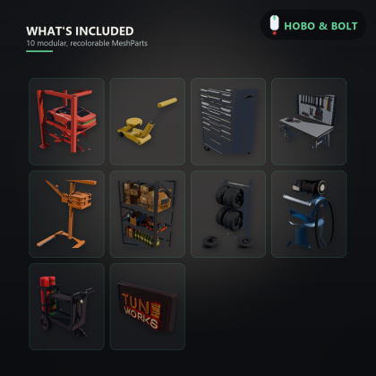 Car Tuning Garage & Mechanic Shop Kit preview 4