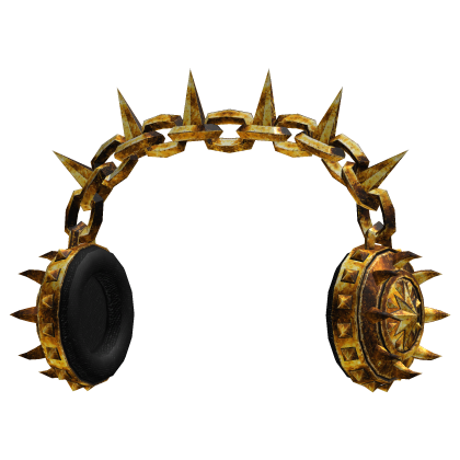 Gold Spikey Headphones