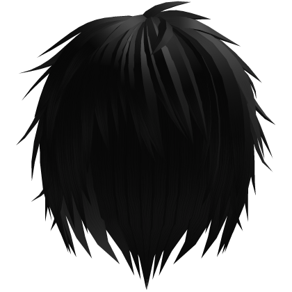 dark black kuro messy japanese anime boy hair