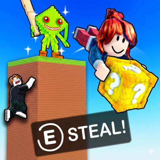 Jump to Steal Lucky Blocks!