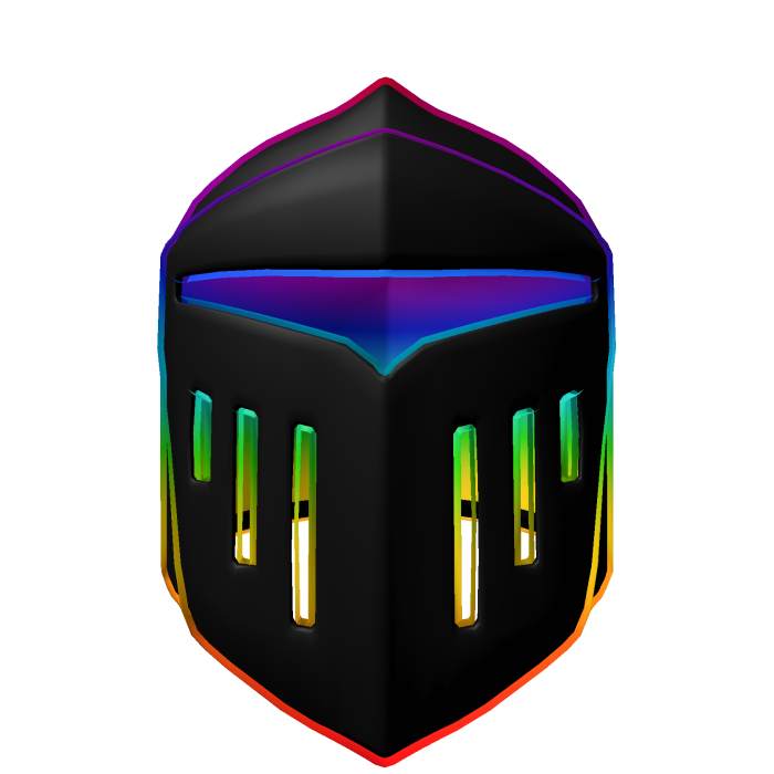 Rainbow Knight Helmet