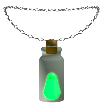 : [ GLOWING ] Green Ghost Potion Necklace
