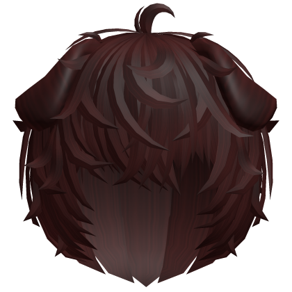 🦴 cute dark red puppy boy messy kawaii wavy hair