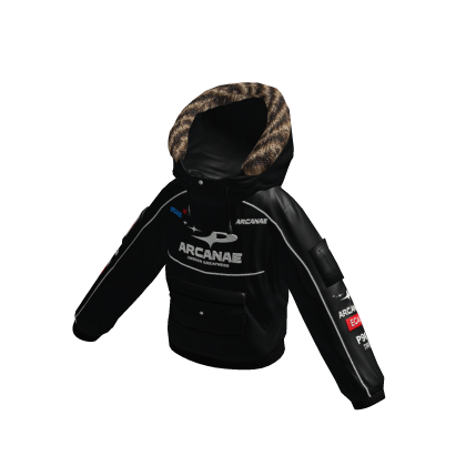 Arcanae Midnight Puffer Hoodie