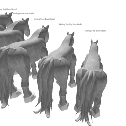 Edited horse modles