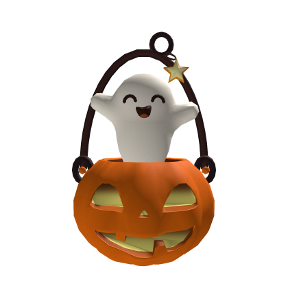 Pumpkin Ghost Bucket