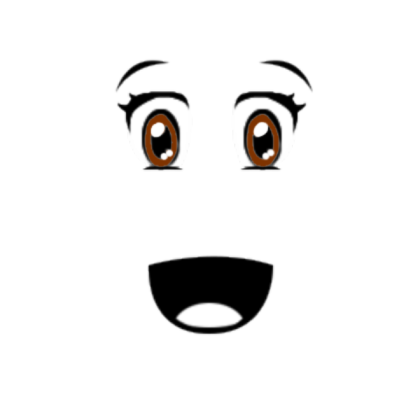 Anime Surprise Face: Brown Eyes Roblox decal