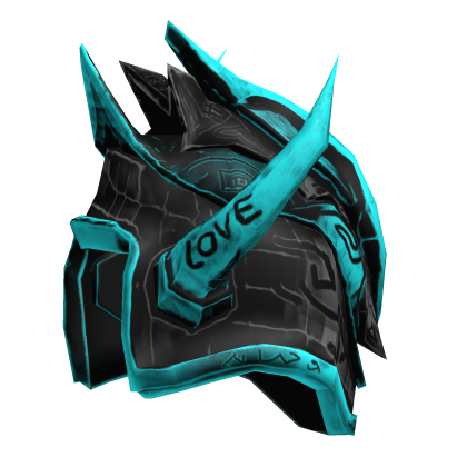 Ancestral Shoulder Armour - Right - Blue Black