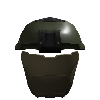 Augmented Soldier's "Sunder" Olive Dome and Helmet