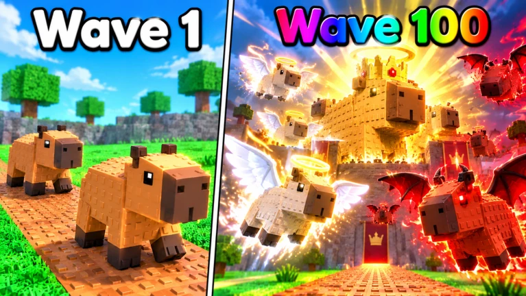 Capybara Defense RNG Wiki: Códigos: Evolução, Tower defense | Roblox