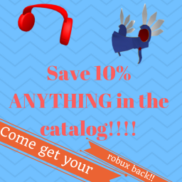 Save 10% on ANYTHING ON ROBLOX!