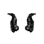 8 Bit Black Iron Horns