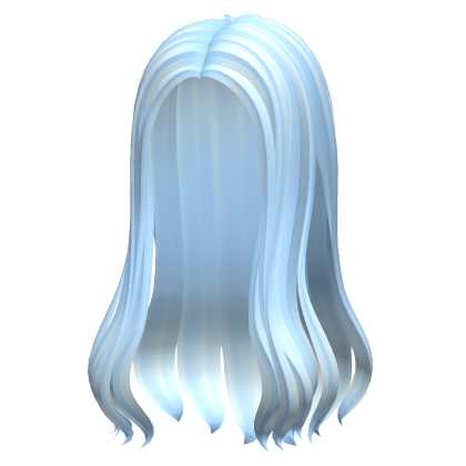 -',ৎ Wavy Preppy Skater Girl Hair in Soft Blue