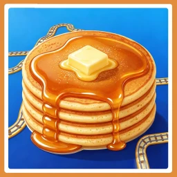 Paseo en carrito de panqueques obby 🥞  icon