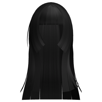 long hime cut kakegurui hair in black Roblox item