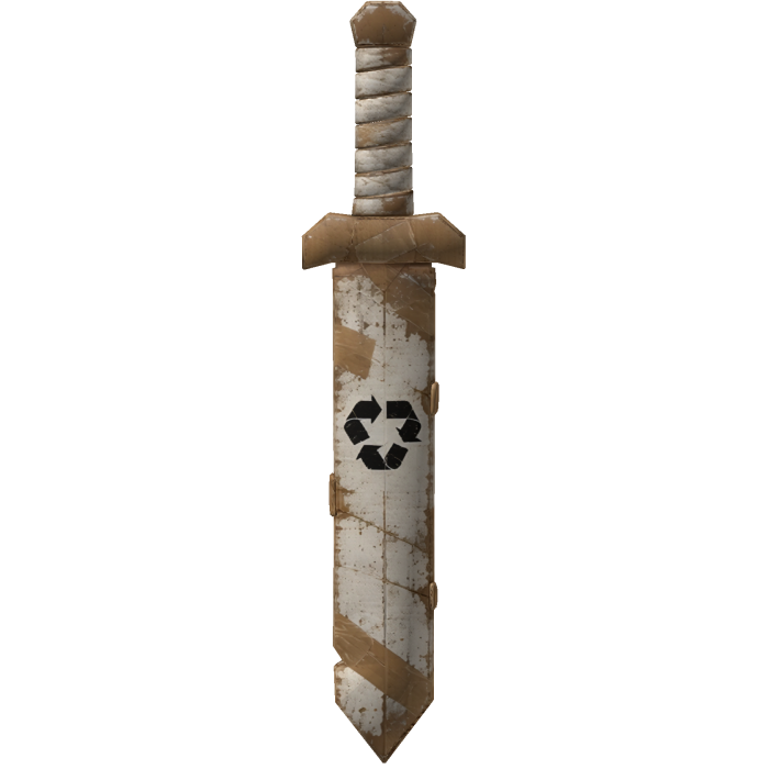 cardboard sword