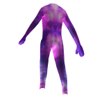 Cartoony Galaxy Outline Jumpsuit
