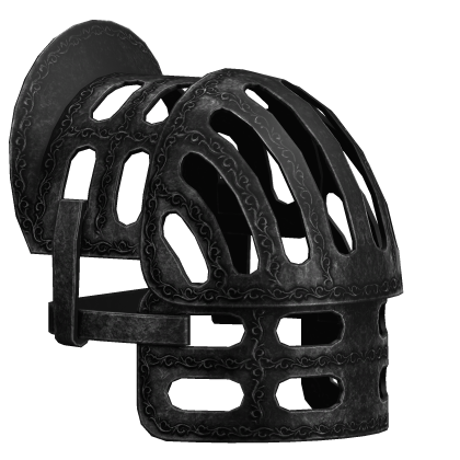Black Gothic Knight Pauldron - Left Roblox item