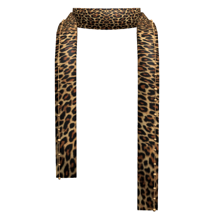 Cheetah Y2K Winter Scarf (Gold)