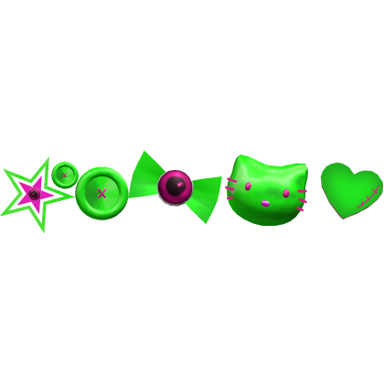 Pink Green Halloween Waist Charms Decora Roblox item