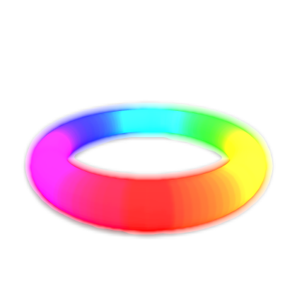 Rainbow Glowing Halo [EMISSIVE] Roblox item