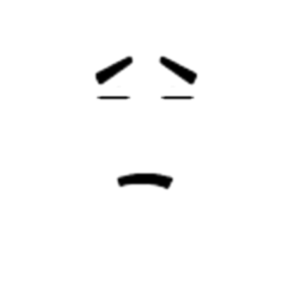 "Sleeping Sadly V2" Face Roblox decal