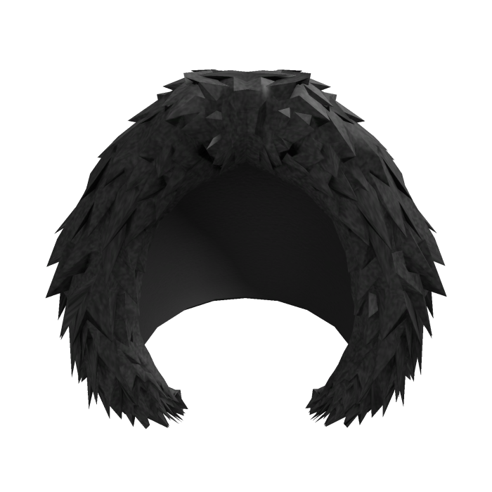 Fuzzy Winter Black Fur Hood